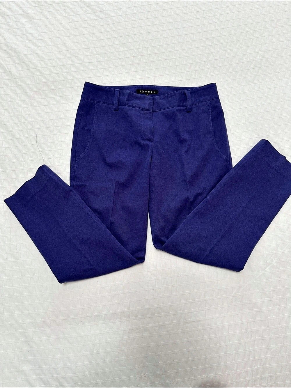Theory Straight-Leg Pants in Blue Size 0 Good condition